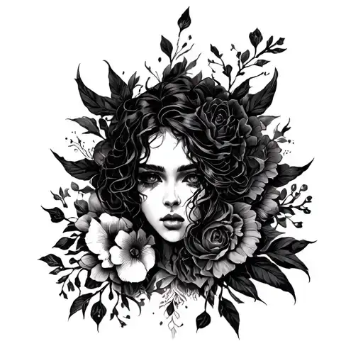 dark romance genre inspired tattoo design idea