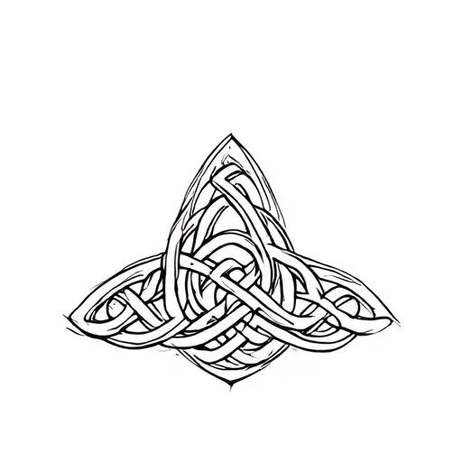 Celtic Father Daughter Knot tattoo design idea
