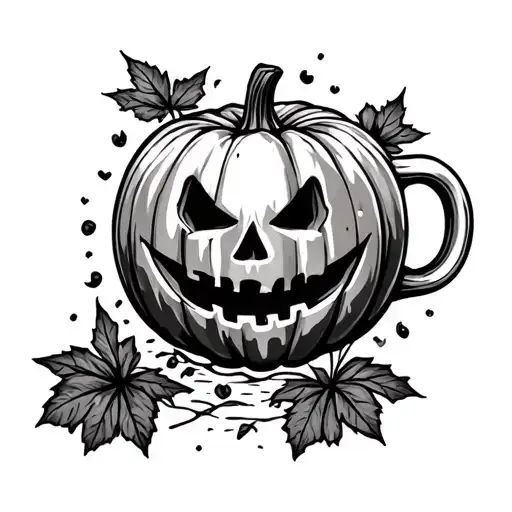 pumpkin beer tattoo design idea