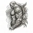 On Triceps tattoo design idea