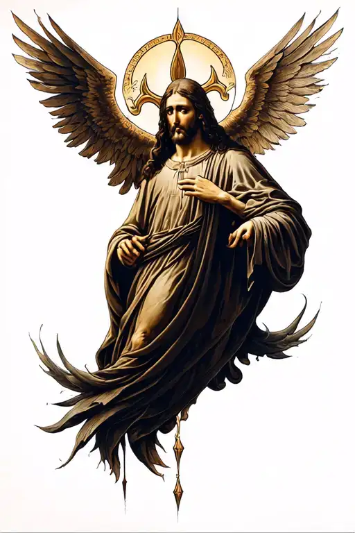 saints ascension tattoo design idea