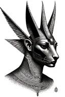 osiris and anubis tattoo design idea