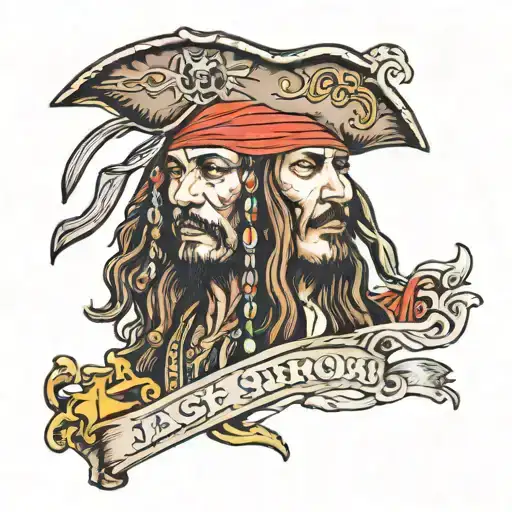 jack sparrow tattoo design idea