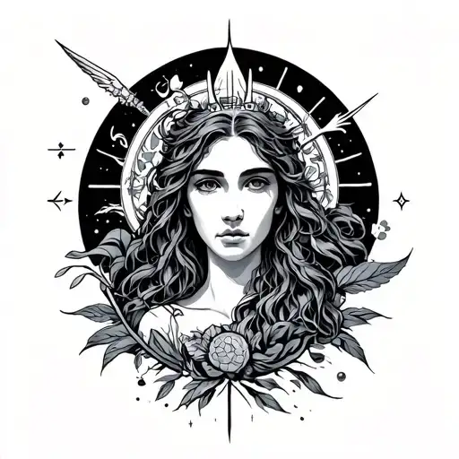 Aquarius + Gemini + Virgin + Sagitarius Signs tattoo design idea