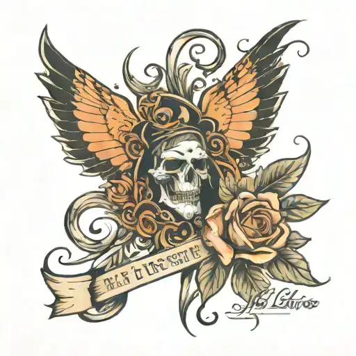 life with purpose only written tattoo design idea