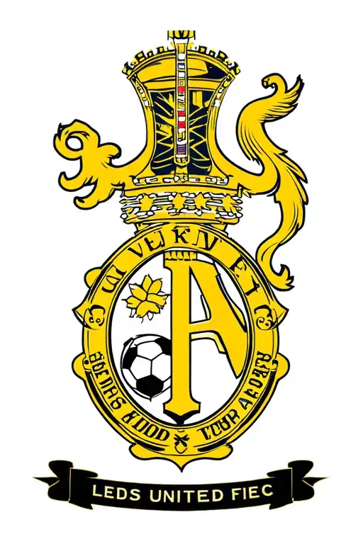 Leeds United FC logo tattoo design idea