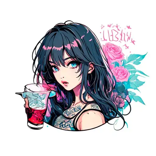 damn i hate being sober tattoo design idea