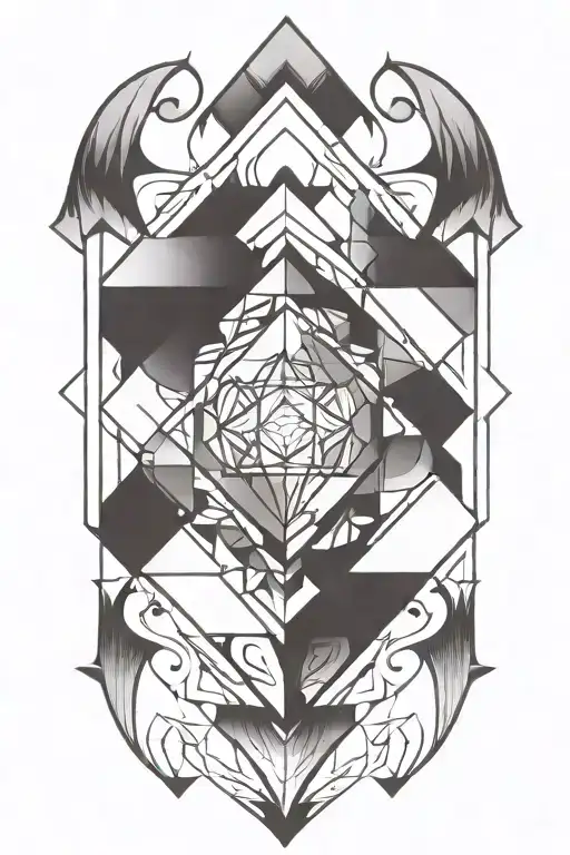 dmt art tattoo design idea