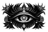 shiva third eye tattoo design idea