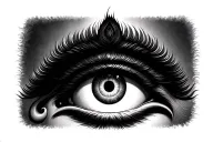 shiva third eye tattoo design idea