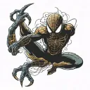 Spider-Man vs. Scorpion tattoo design idea