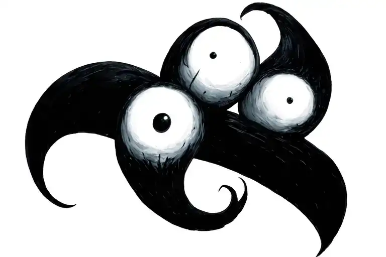 tim burton style tattoo design idea