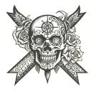 Russian prison tattoos style tattoo design idea