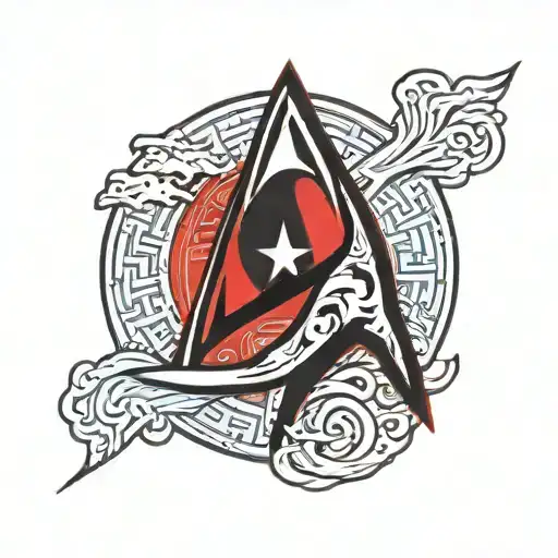 Star Trek emblem tattoo design idea
