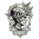 GOD'S PLAN tattoo design idea