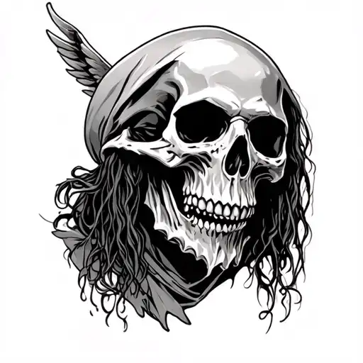 suicideboys G59 grim reaper and skull tattoo design idea