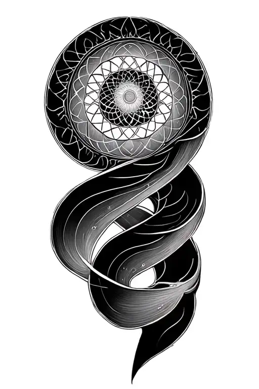 Alex Grey tool fibonacci spiral tattoo design idea