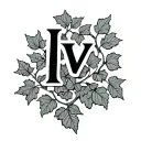 Ivy vines the name Ivy plant tattoo design idea