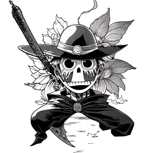 One Piece X tattoo design idea