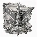 confederate tattoo design idea