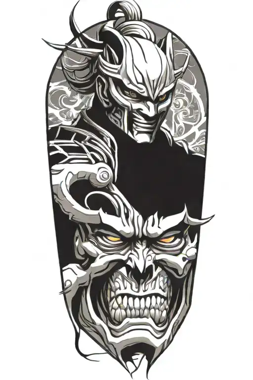 Yoshimitsu Tekken tattoo design idea