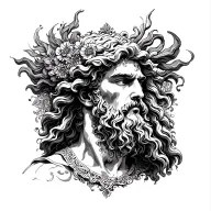 Zeus and ade inspired tattoo tattoo design idea