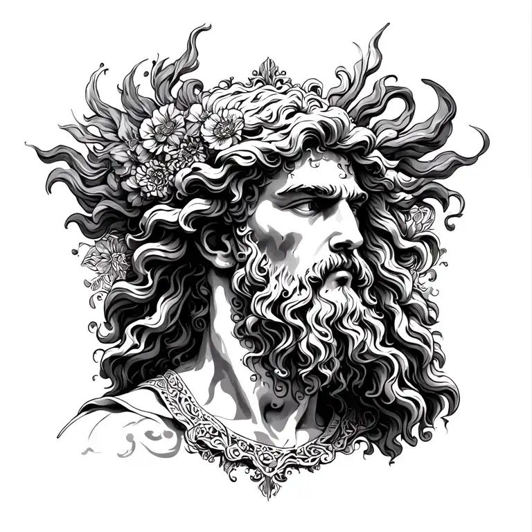 Zeus and ade inspired tattoo tattoo design idea