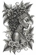 Oshun tattoo design idea