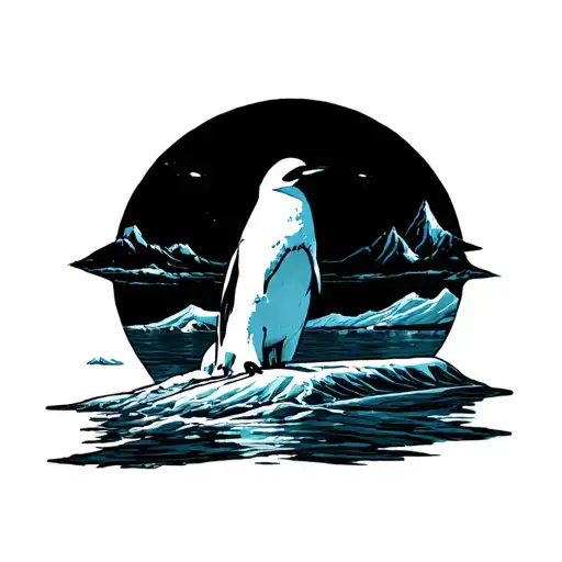 Antarctica tattoo design idea