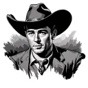 john wayne  hats tattoo design idea