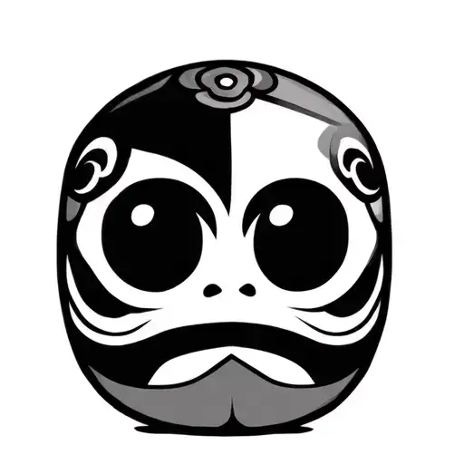 Daruma doll tattoo design idea