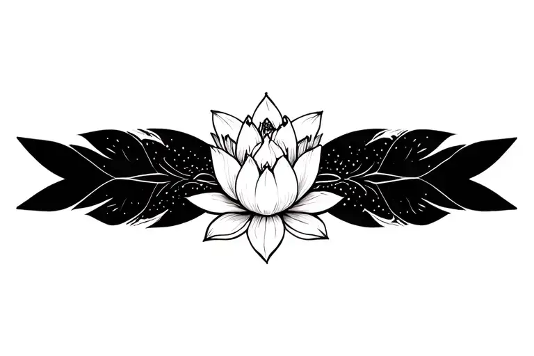 moon star planet mandala lotus flower design inspired tattoo design idea