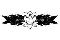 moon star planet mandala lotus flower design inspired tattoo design idea