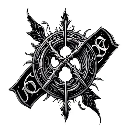 "othala perthro algiz" Bind Rune tattoo design idea
