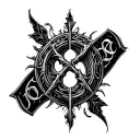 "othala perthro algiz" Bind Rune tattoo design idea