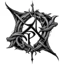 "othala perthro algiz" Bind Rune tattoo design idea