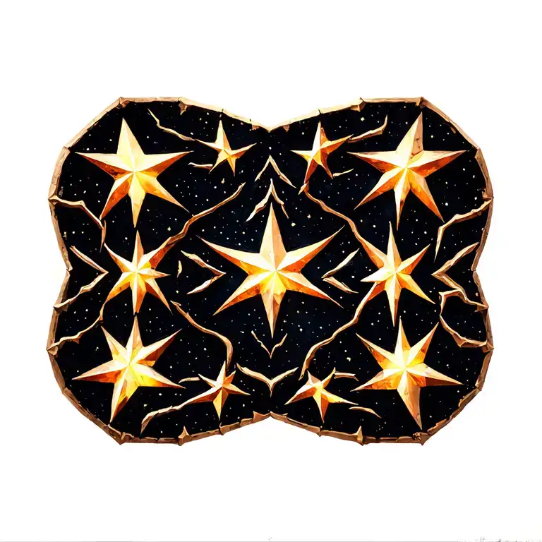 stars in the sky tattoo design idea