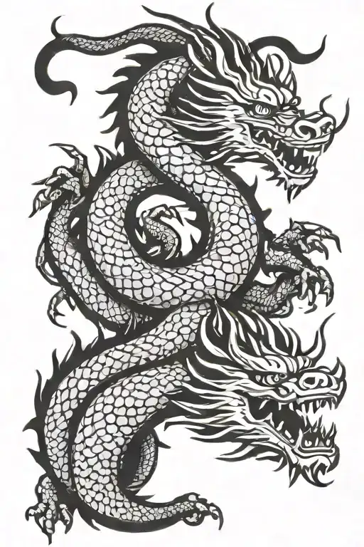 dragon traditional chinees  for hand holdin  tattoo design idea