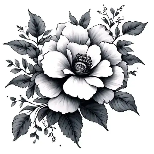 flores tattoo design idea