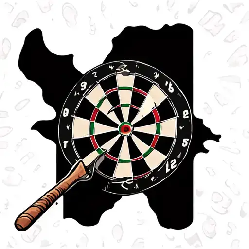 Darts tattoo design idea