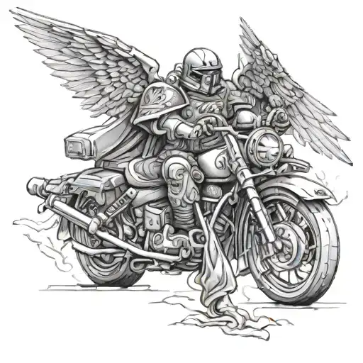 Dark Angels 40k tattoo design idea