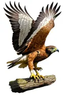 Red Tailed Hawk tattoo design idea