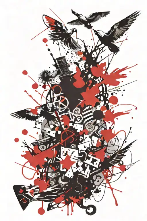 loyal determination courage tattoo design idea