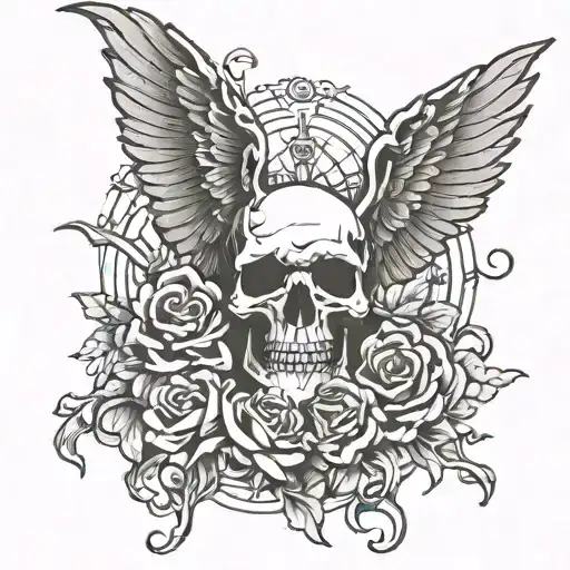 broken hallelujah tattoo design idea