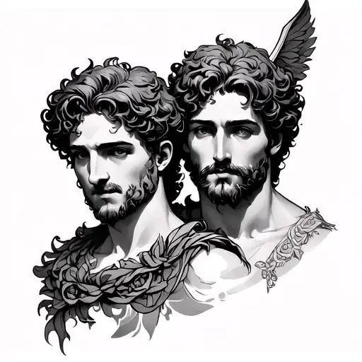 Castor And Pollux tattoo design idea