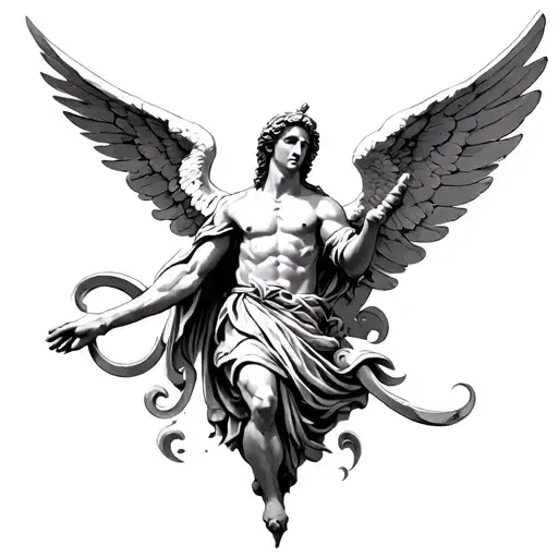 st Michael archangel tattoo design idea
