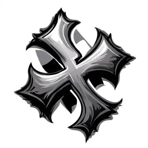 traditional swastika, but with several alterations. The arms of the cross are curved and stylized into a swirling, organ tattoo design idea