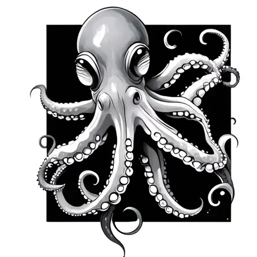 Japanese Octopus tattoo design idea