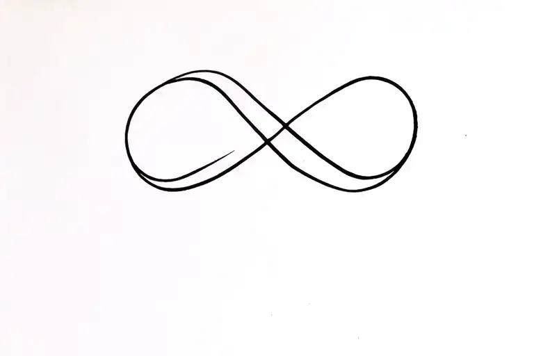 infinity symbol, letter G Y V F tattoo design idea
