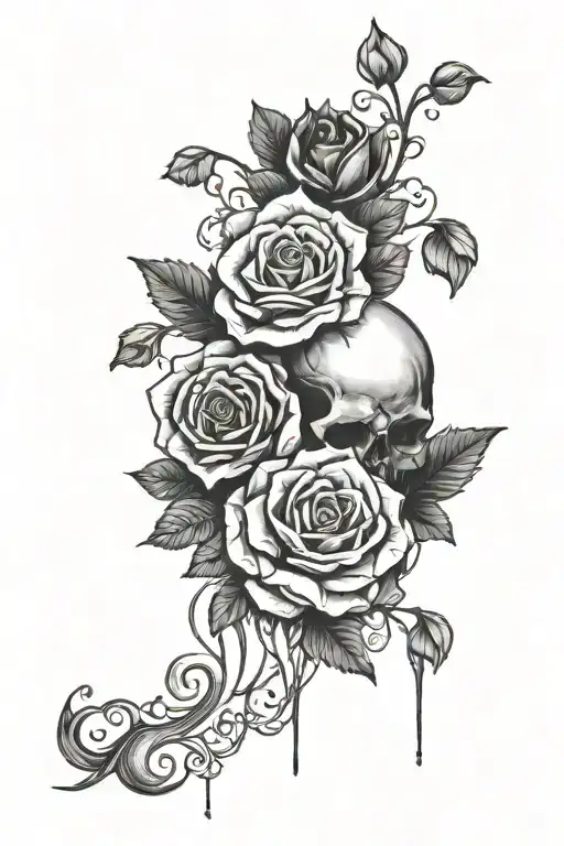 overcoming depression love death tattoo design idea